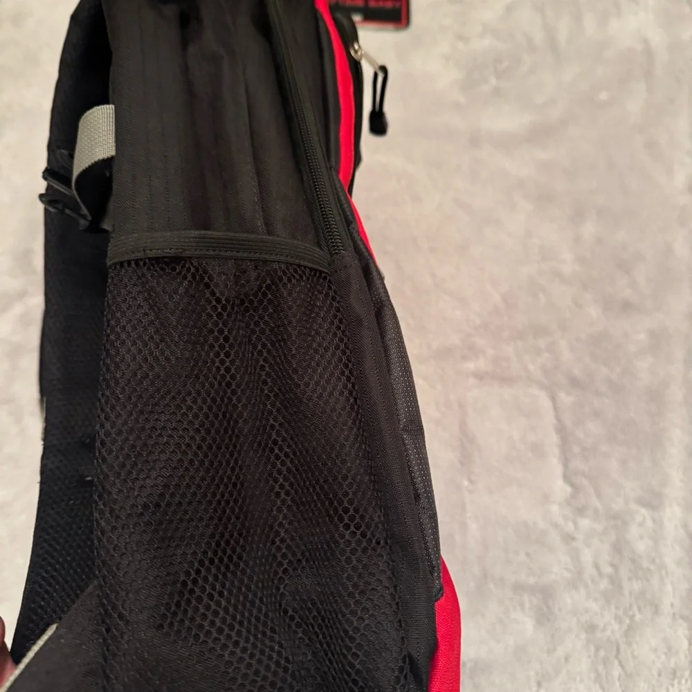 aka Sport Black Red Gray Backpack Hiking Travel‎ School Bag 18” Preowned